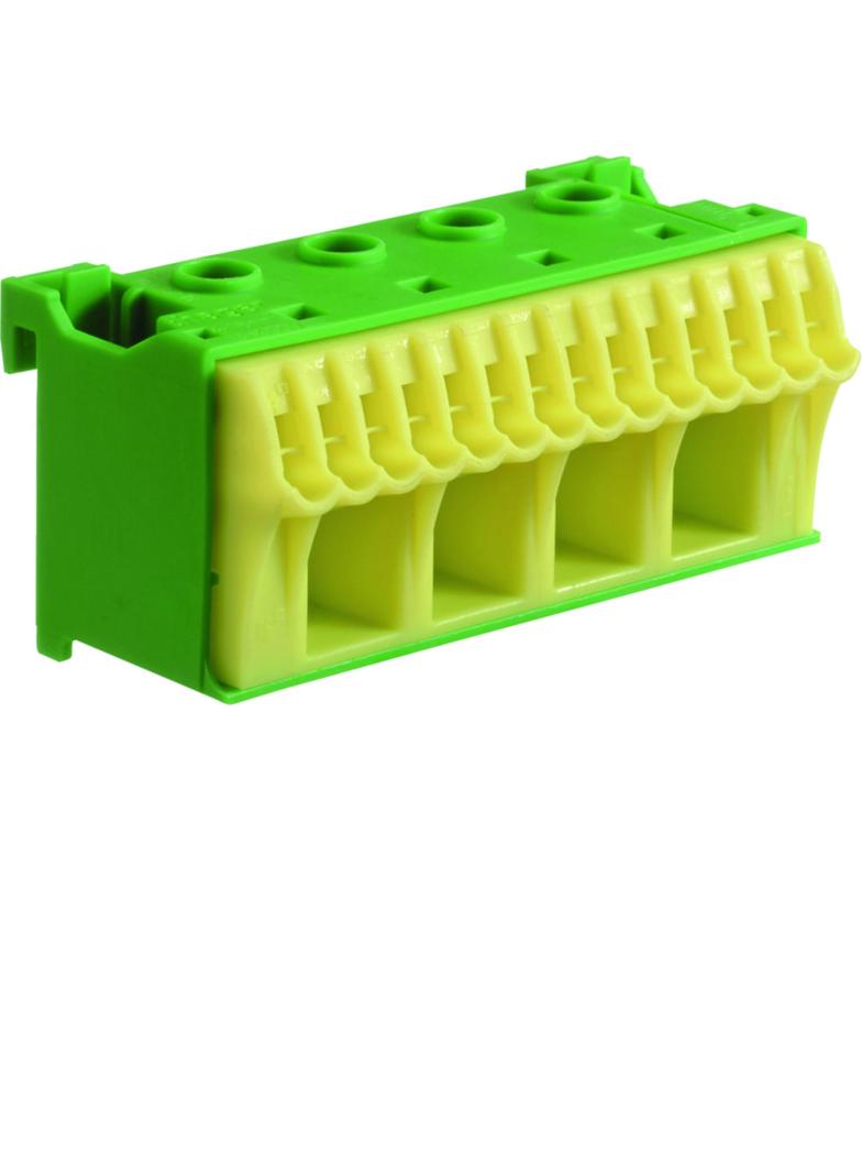 QuickConnect Blok samozacisków ochronny zielony 4x16+14x4mm2 szer. 75mm KN18E HAGER