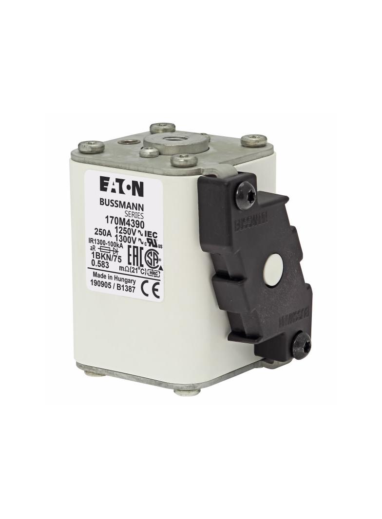 FUSE 250A 1250V 1BKN/75 AR CU Wkładka szybka 250A AC 1250V rozmiar 1 53x69x74 mm aR IEC UL 170M4390