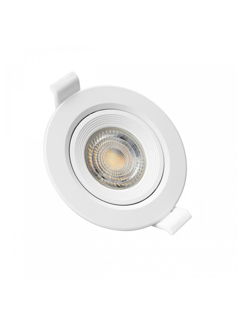 FIALE CORE FLAT GU10 OCZKO GU10 IP20 FI90X26MM BIAŁY OKRĄGŁA RUCHOMA