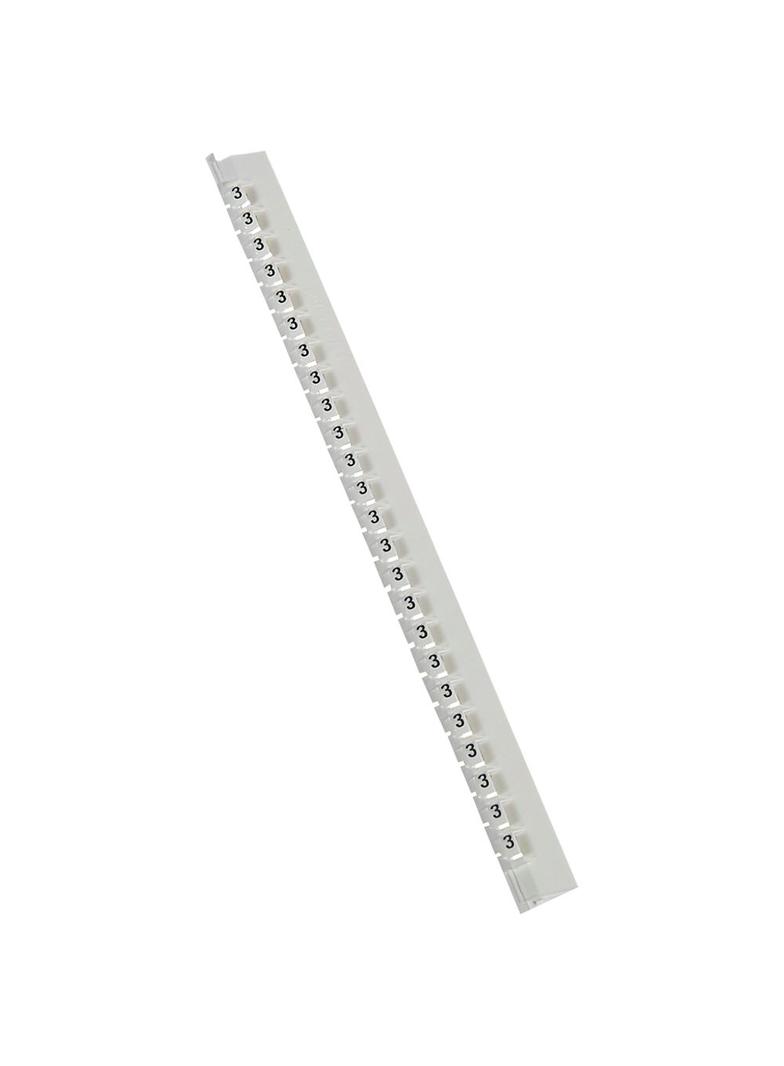 OZNACZNIK 'MEMOCAB' BIAŁE CYFRY 3 (X600), Legrand