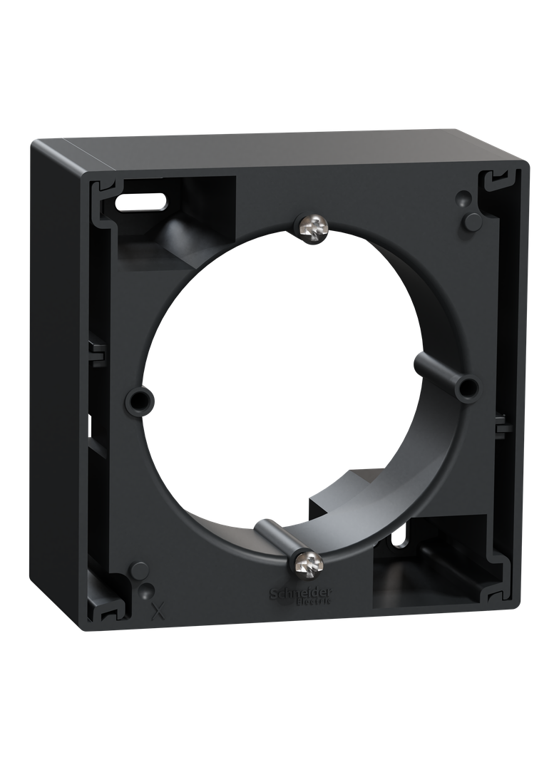 Miluz ED, Podstawa natynkowa 1-krotna, antracyt