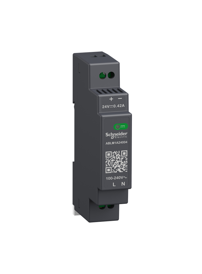 Phaseo regulowany zasilacz impulsowy 100-240 V AC 24V 0,4 A 1 fazowy Modular ABLM1A24004 Schneider