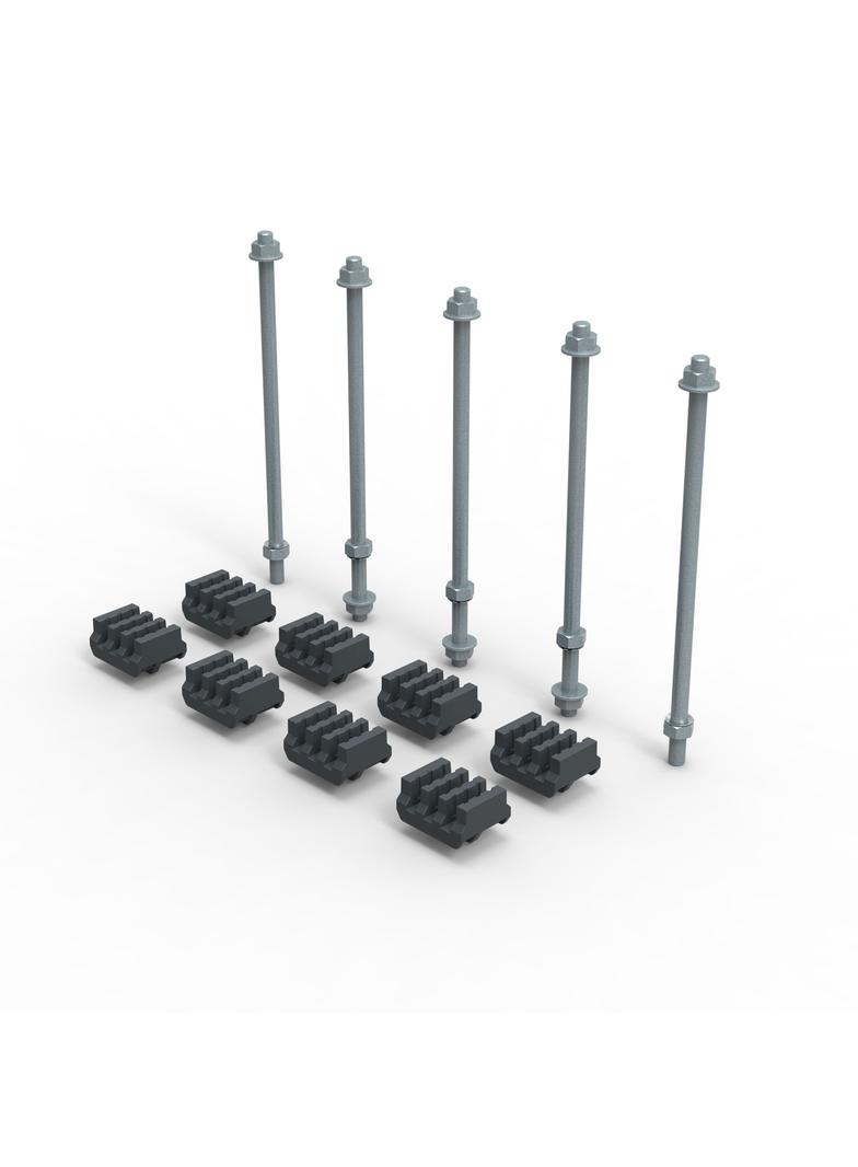 XL3S ZESTAW ADAPTERÓW DO SZYN CU 75-125X5MM, Legrand