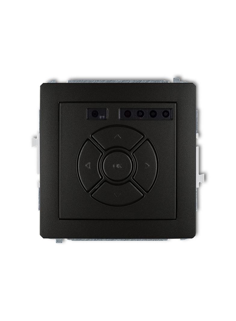 DECO Mechanizm elektronicznego sterownika roletowego (sterowanie lokalne) czarny mat
