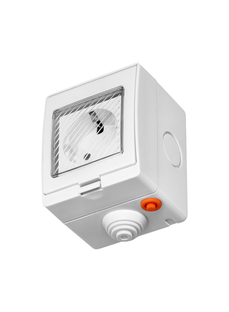 Gniazdo natynkowe IP55 Tuya Smart Wi-Fi, Schuko OR-SH-17405(GS) ORNO