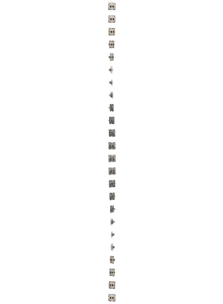Simon 54 Gniazdo komputerowe podwójne RJ45 kategoria 6 z przesłoną przeciwkurzową kremowy D62.01/41 KONTAKT