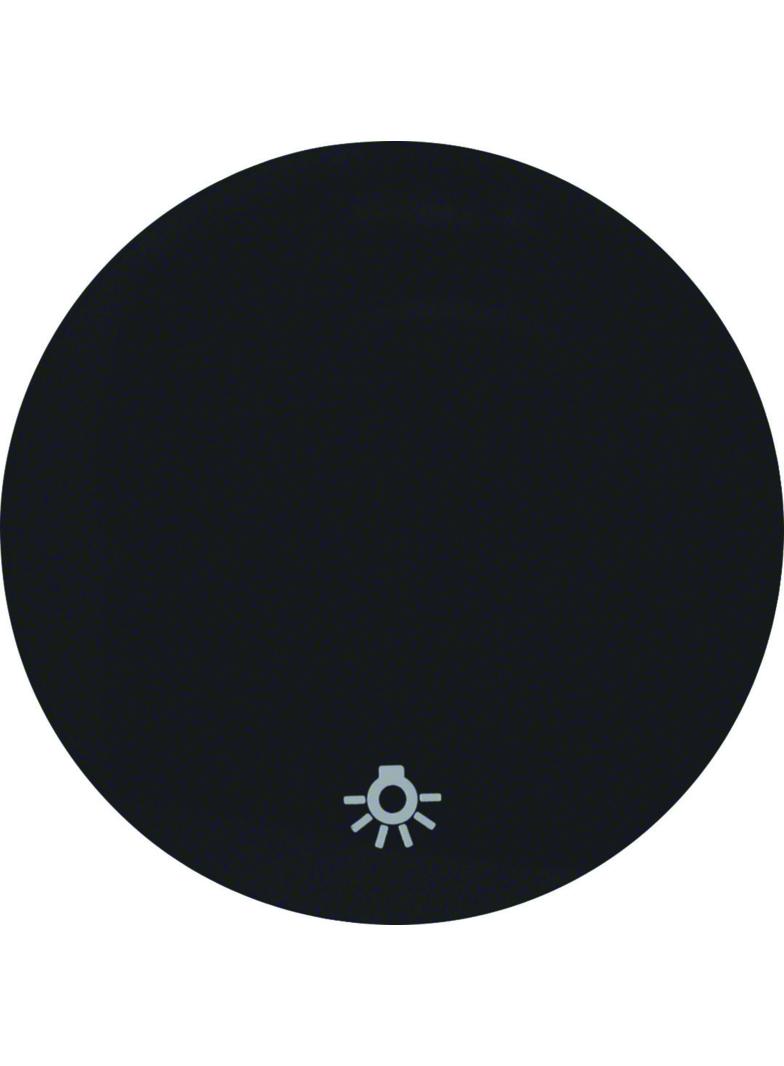 BERKER R.1/R.3 Klawisz nadrukowany symbol światło do łącznika klaw. pojedyncza czarny 16202035 HAGER