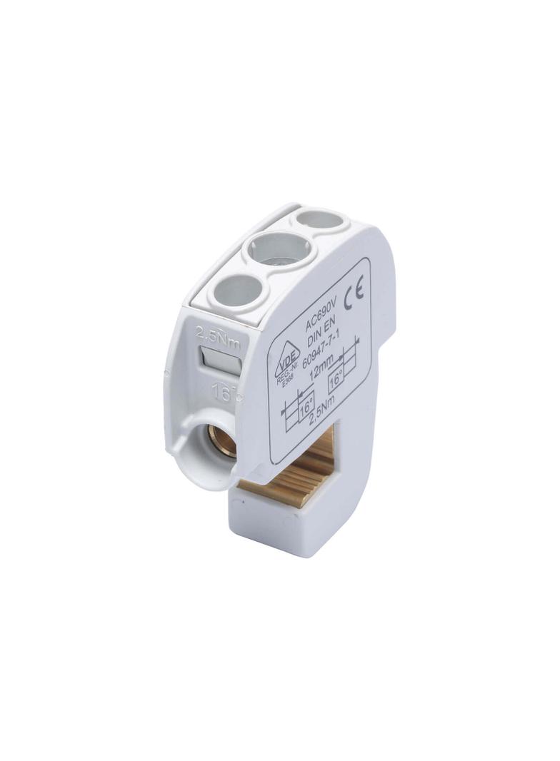 SBB 16 Zacisk izolowany szynowy 86105 SIMBLOCK szary SIMET