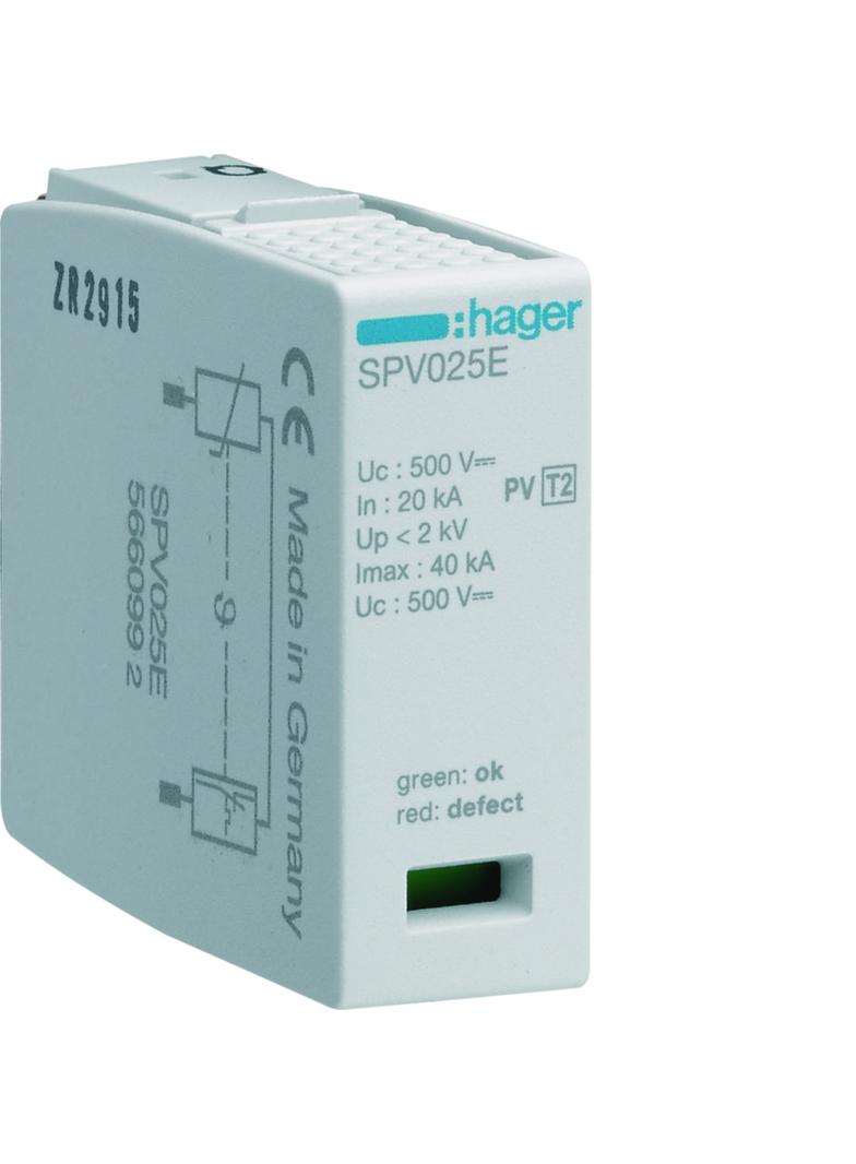 SPD Moduł wymienny T2 MOV 1P GND do sys.fotowolt. In=12,5 kA Up?4kV DC