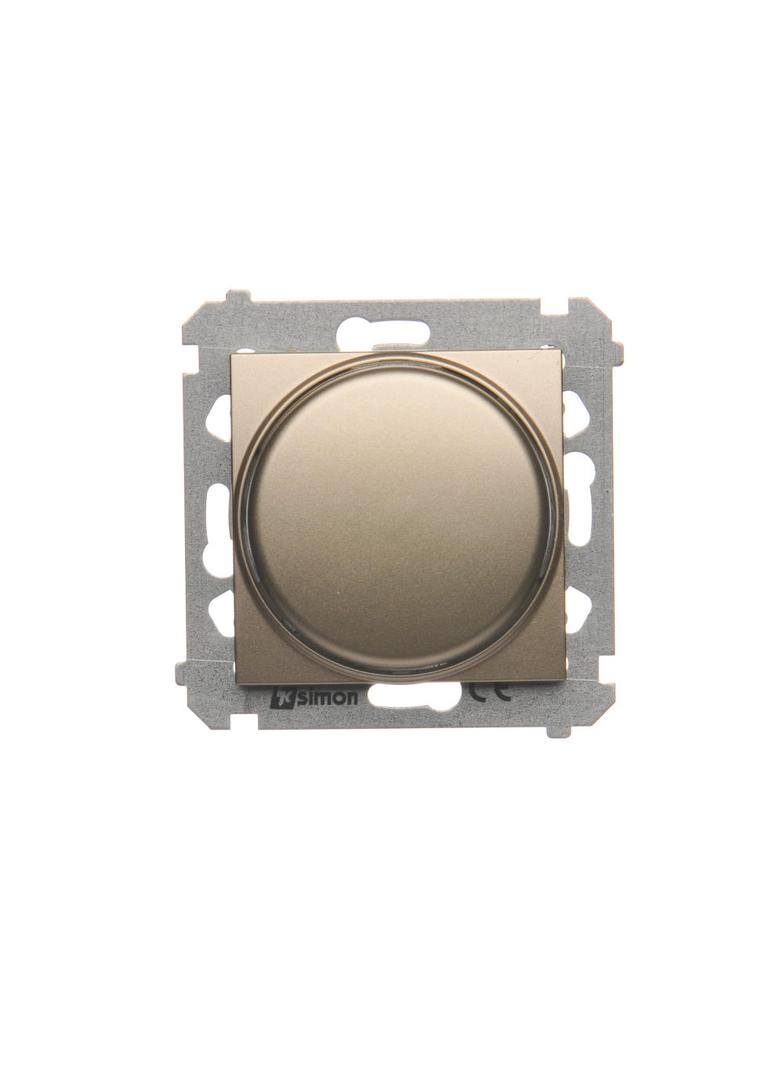 Simon 54 Ściemniacz obrotowy do LED ściemnialnych 230 V 2–250 W złoty mat. Maksymalna ilość zródeł LED - 10 szt. DS9L.01/44 KONTAKT