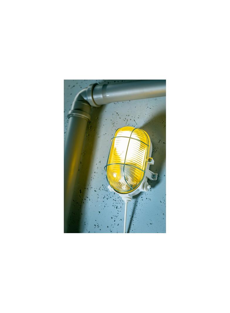 OPRAWA KANAŁOWA SANGUESA E27, METALOWA KRATKA, BIAŁA