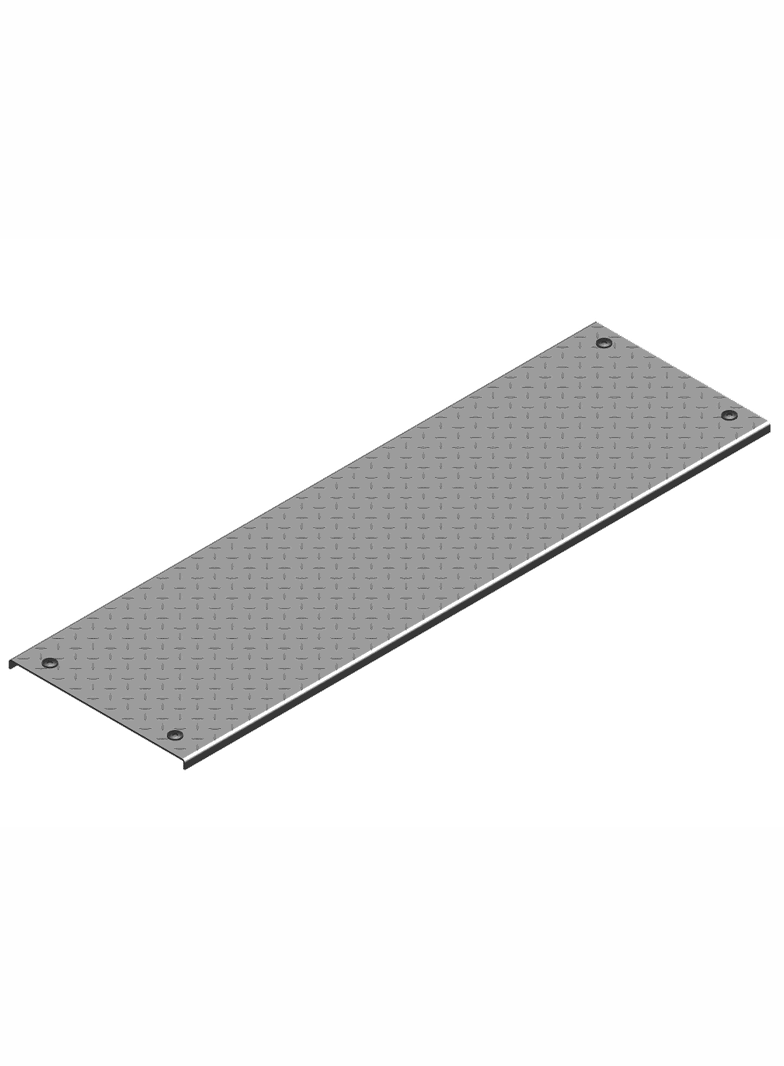 PZKRT200/3 POKRYWA RYFLOWANA Z ZAMKIEM 3,0 MM