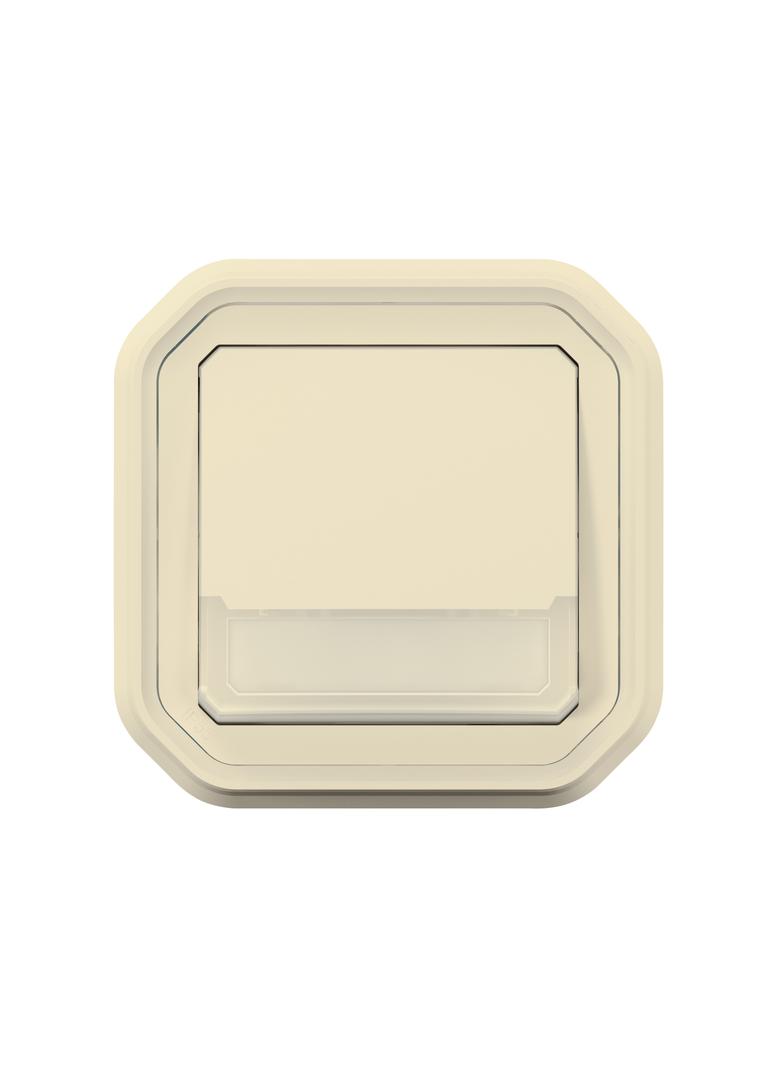 NOWE PLEXO - PRZY. NO/NC PODŚWI. Z UCHWYT ETY. PODTYNK. 10A- 250V~ PIASKOWY