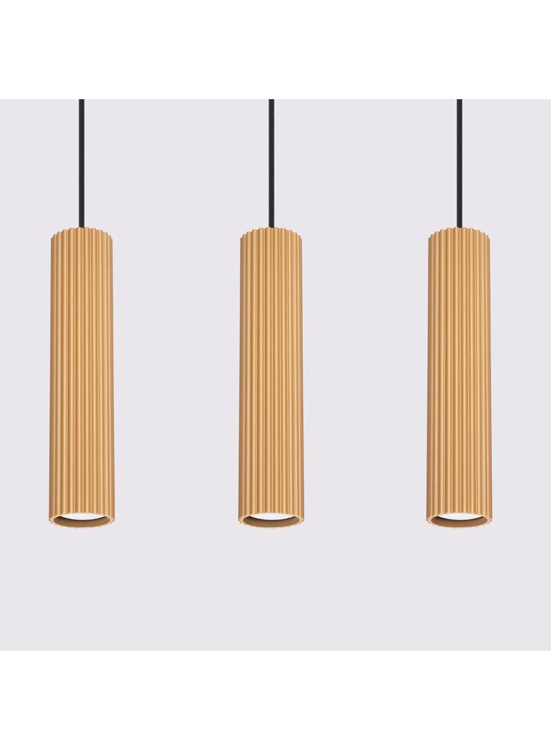 Sollux Lampa wisząca KARBON 3L złoty SL.1556