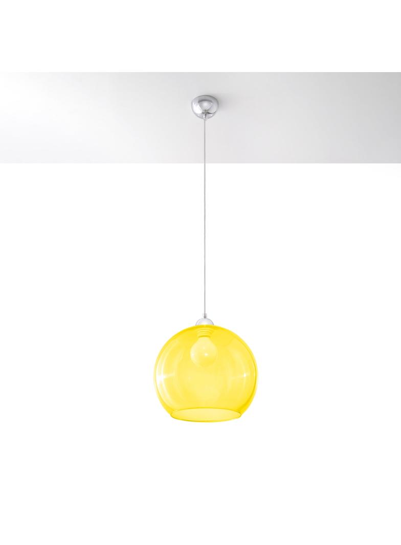Sollux Lampa wisząca BALL żółta SL.0252