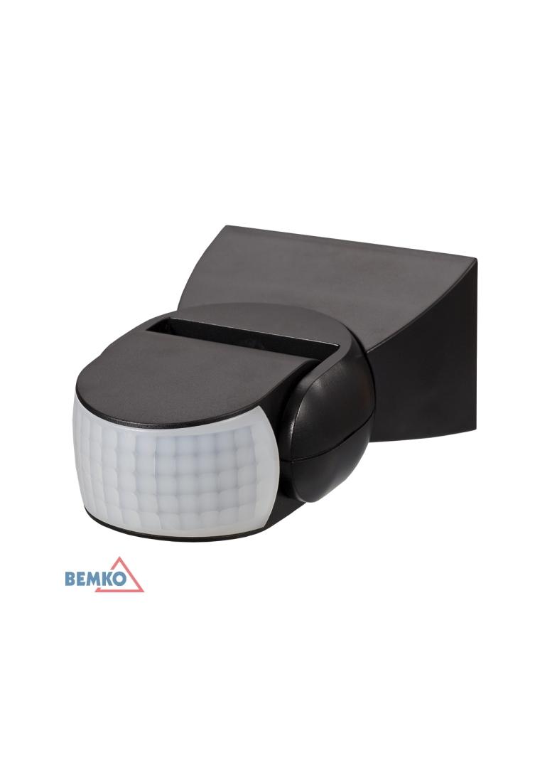 CZUJNIK RUCHU 1200W 180* IP65 CZARNY