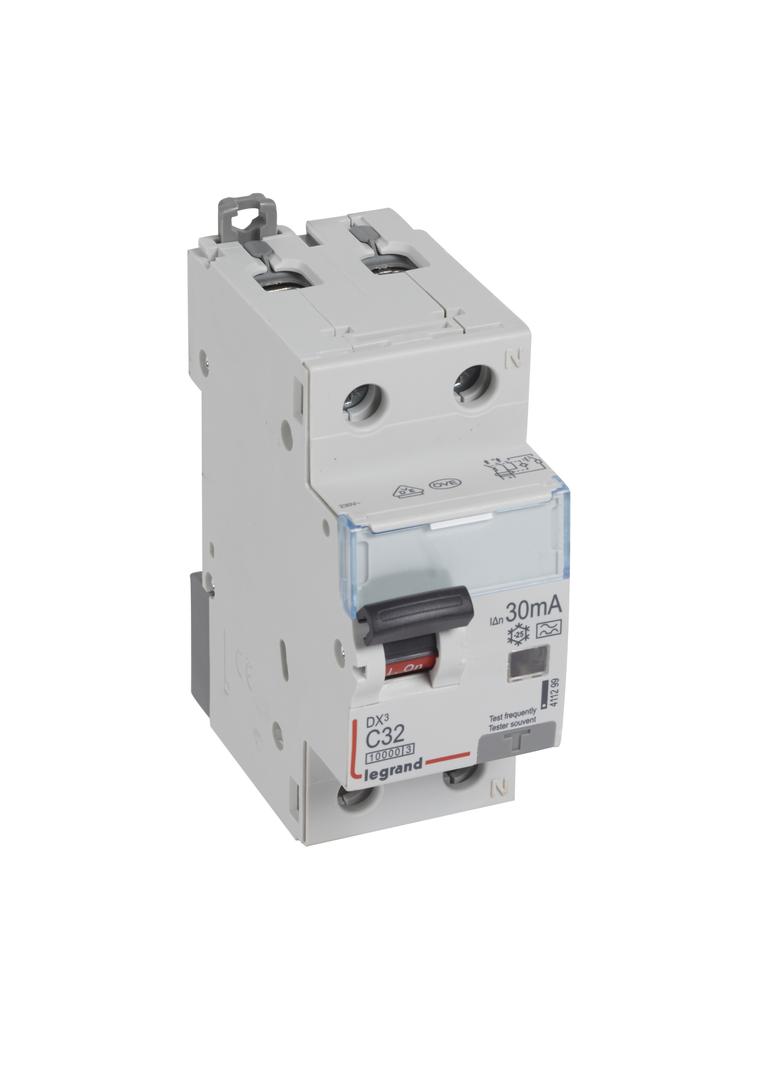 WYŁĄCZNIK RÓŻNICOWONADPRĄDOWY P 312 2P C 32A 30MA TYP A 10KA SERII DX3, Legrand