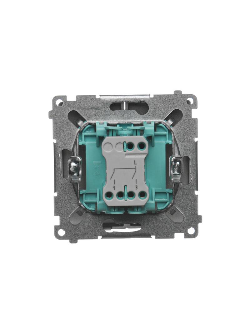 Simon Basic Łącznik świecznikowy 10A 250V szybkozłączka satynowy BMW5.01/29 KONTAKT