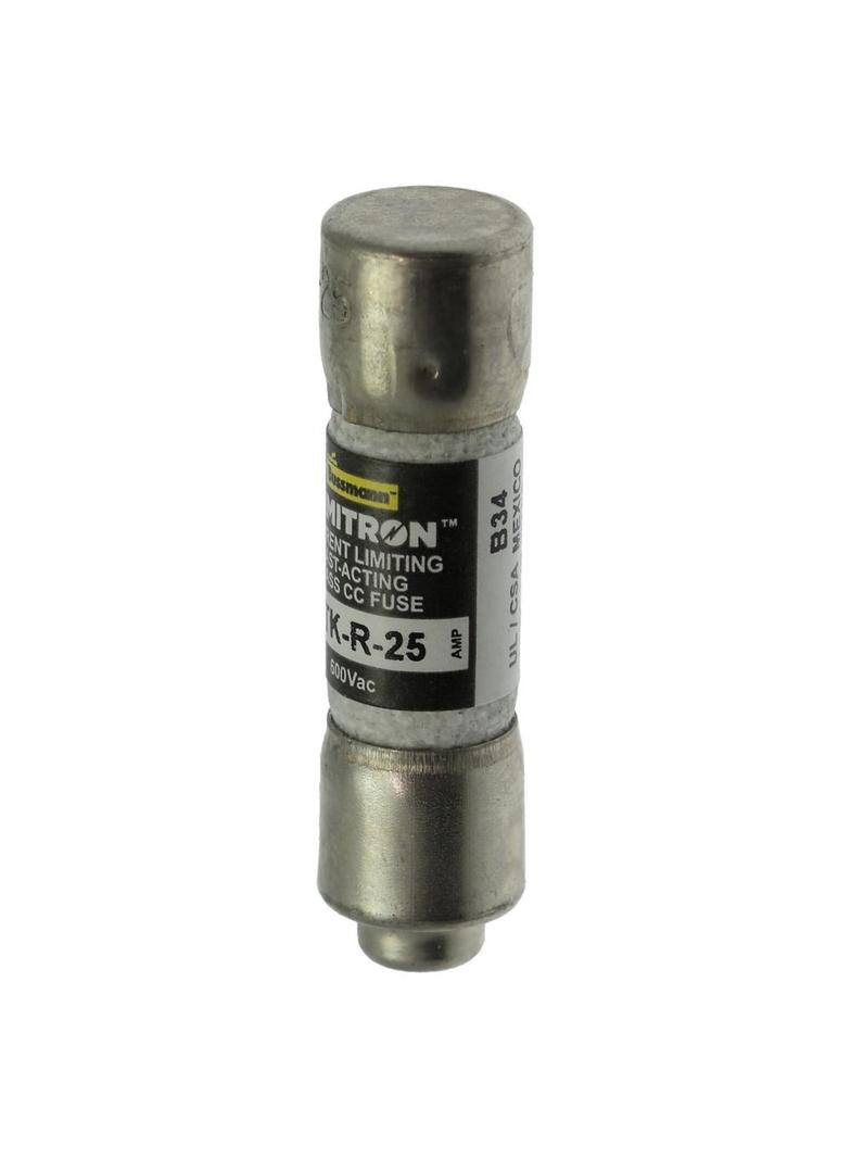 CLASS CC FAST ACTING FUSE 25A 600VAC Limitron Klasa CC KTK-R-25 EATON