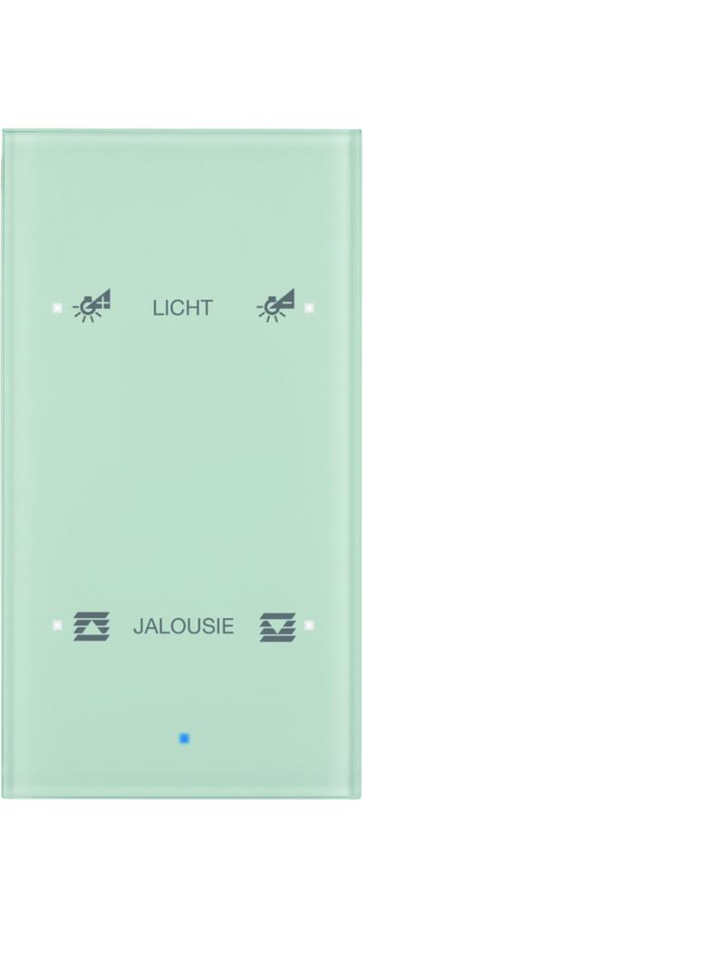 BERKER KNX TS Sensor dotykowy podwójny konfigurowalny szkło białe 75142930 HAGER