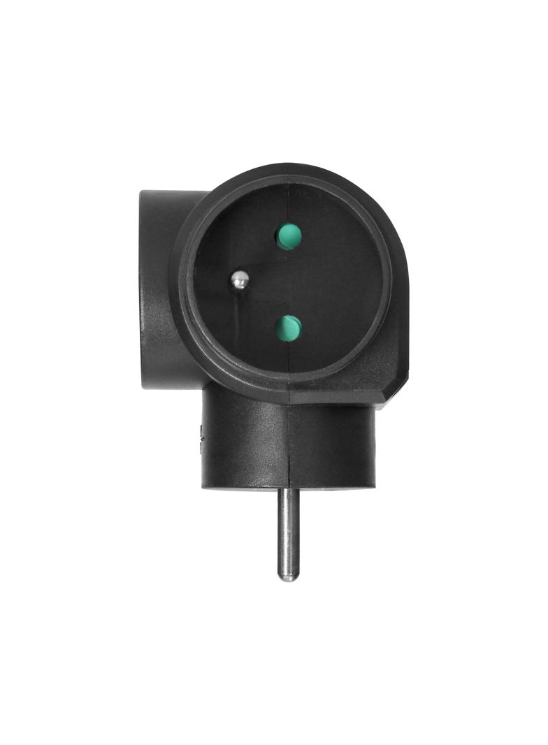 Rozgałęźnik 3x2P+Z czarny OR-AE-13184/B ORNO