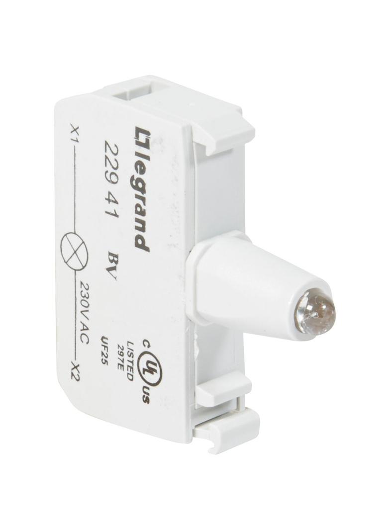 OSMOZ KORPUS DO GŁÓWEK PODŚWIETLANYCH CZERWONYCH 230 V, ZACISKI ŚRUBOWE, Legrand