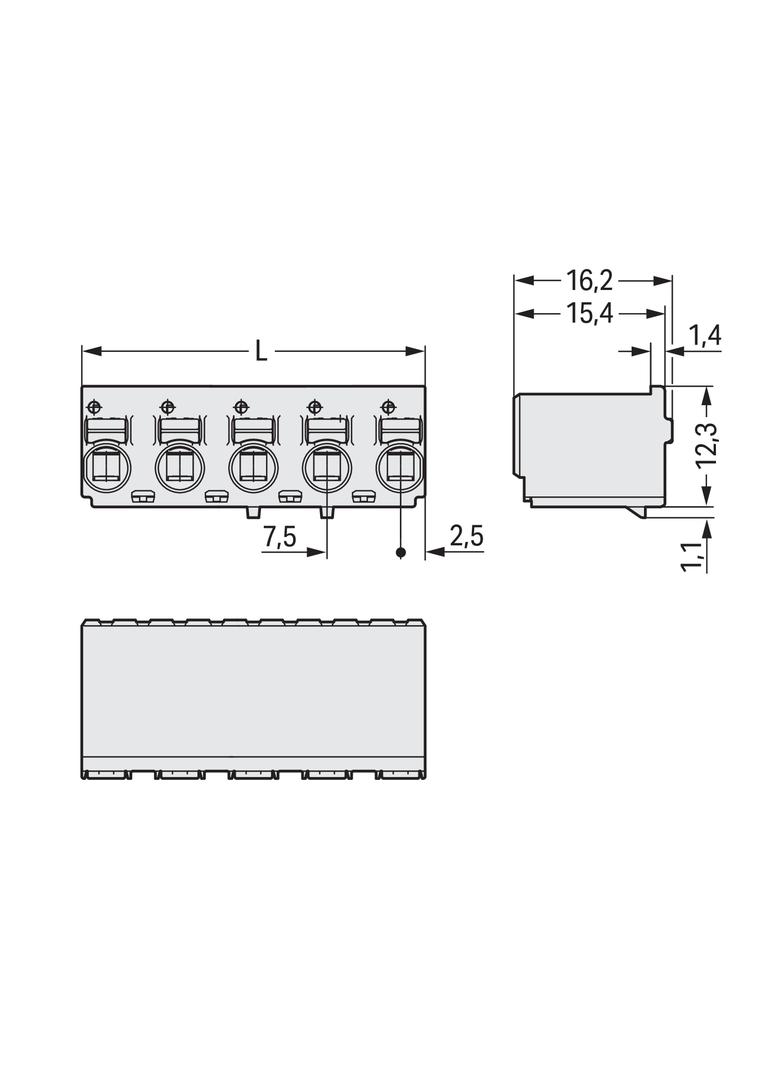Gniazdo picoMAX raster 7,5mm 4‑biegunowe 4‑biegunowe 2092‑3124 /100szt./ WAGO
