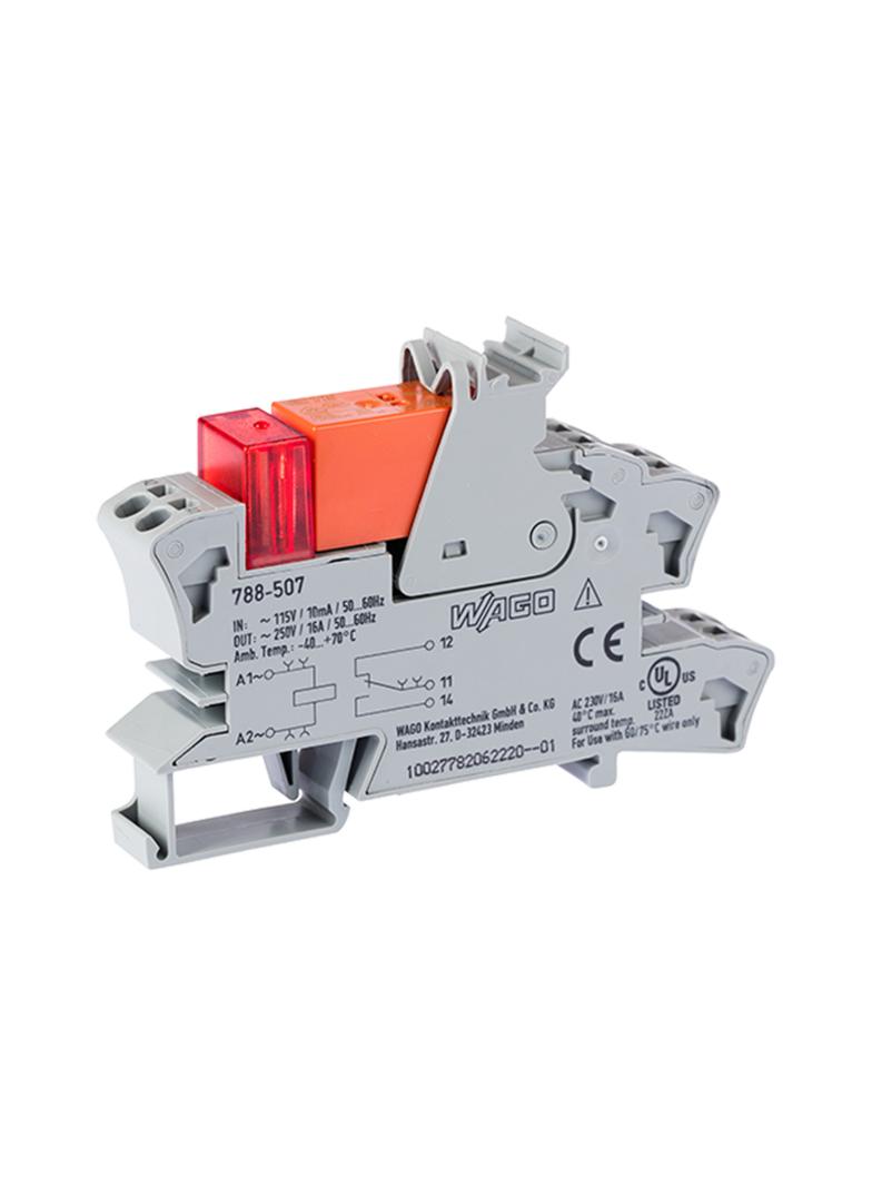 Moduł przekaźnikowy AC 115V szary 788-507 WAGO