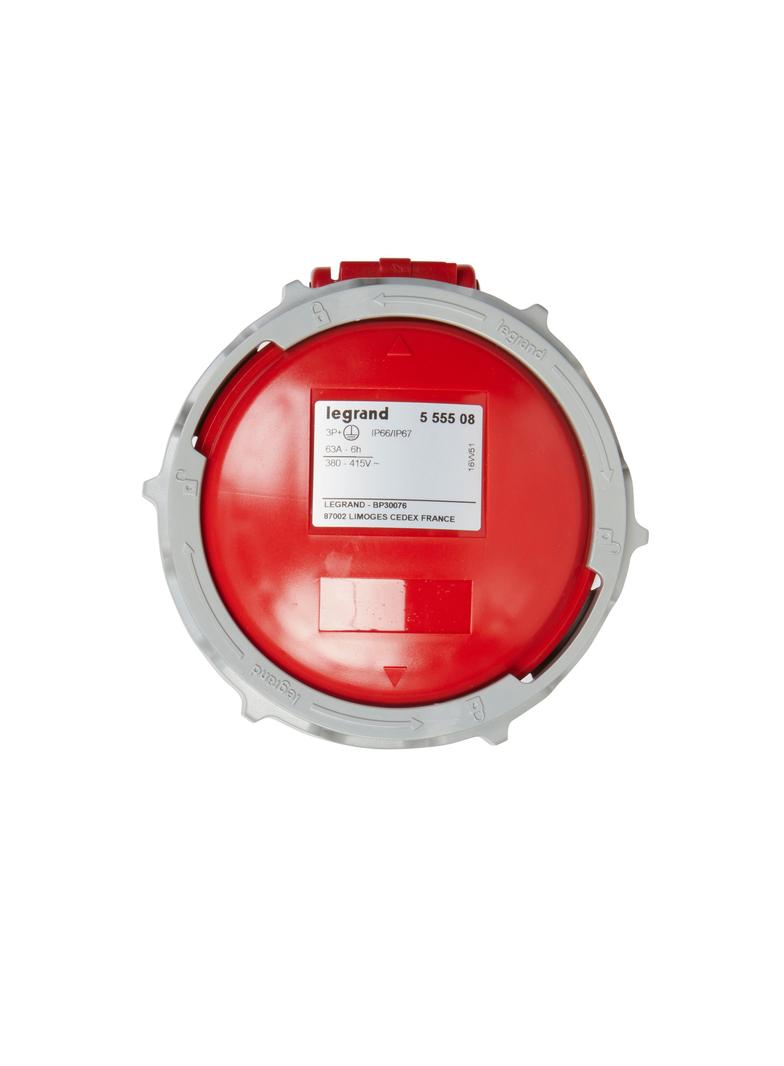 Gniazdo Przenośne 63A 3P+Z 415 V IP66/67 555508 LEGRAND