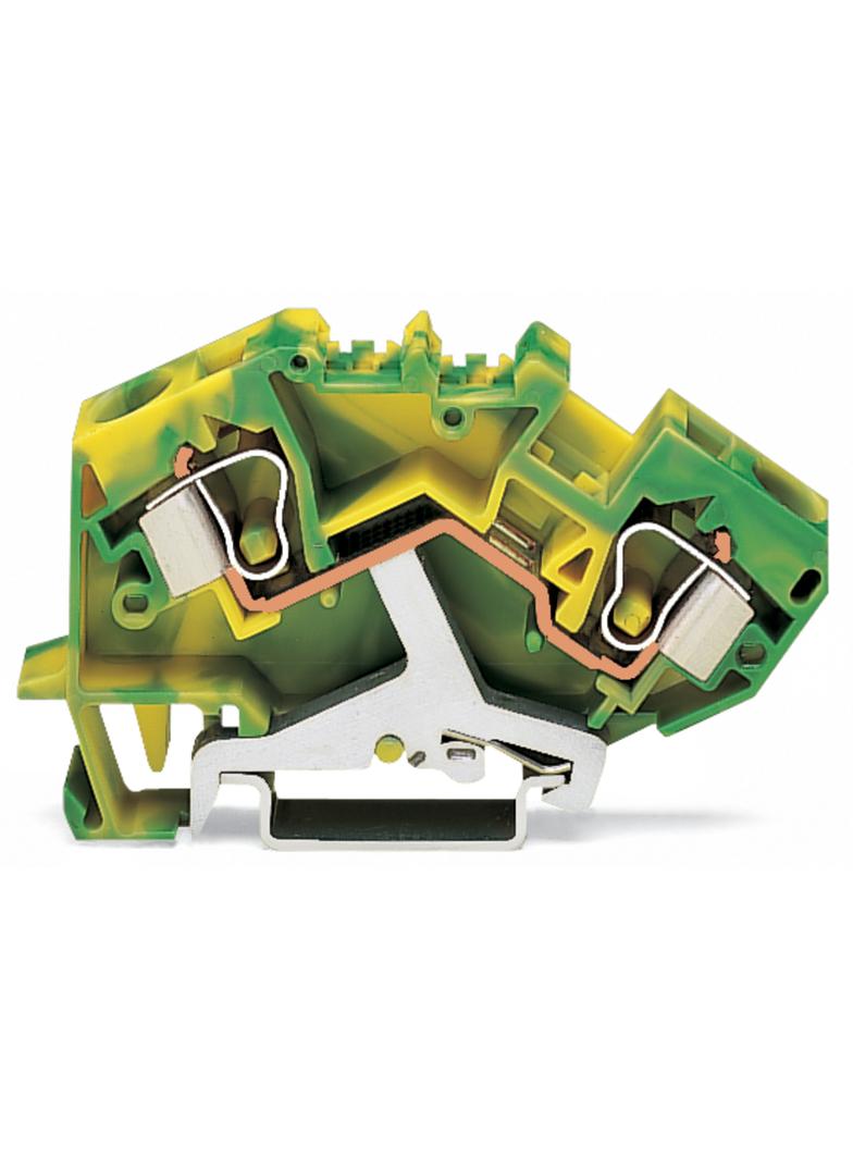 topJob złączka 2-przewodowa 10 mm2 PE żółto-zielona