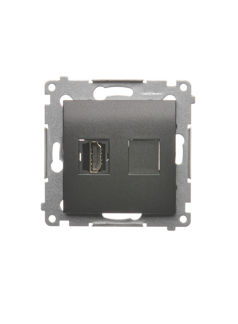 Simon 54 Gniazdo HDMI antracyt