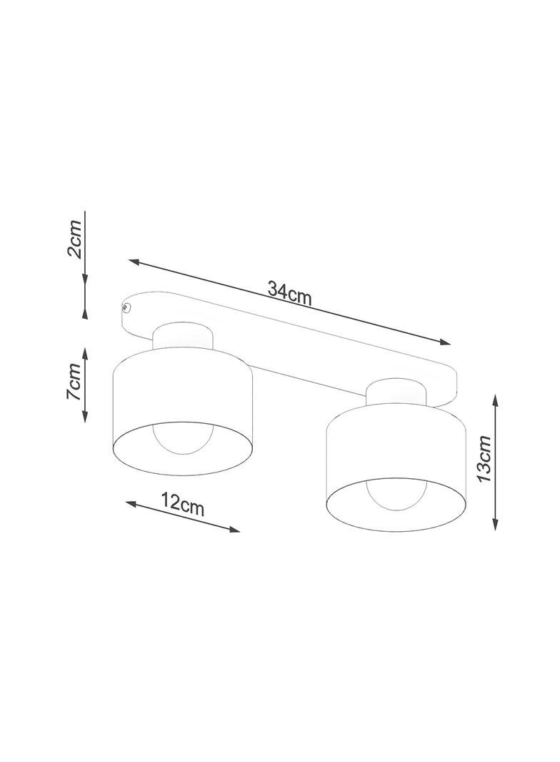 Sollux Plafon SAVAR 2 czarny SL.1130