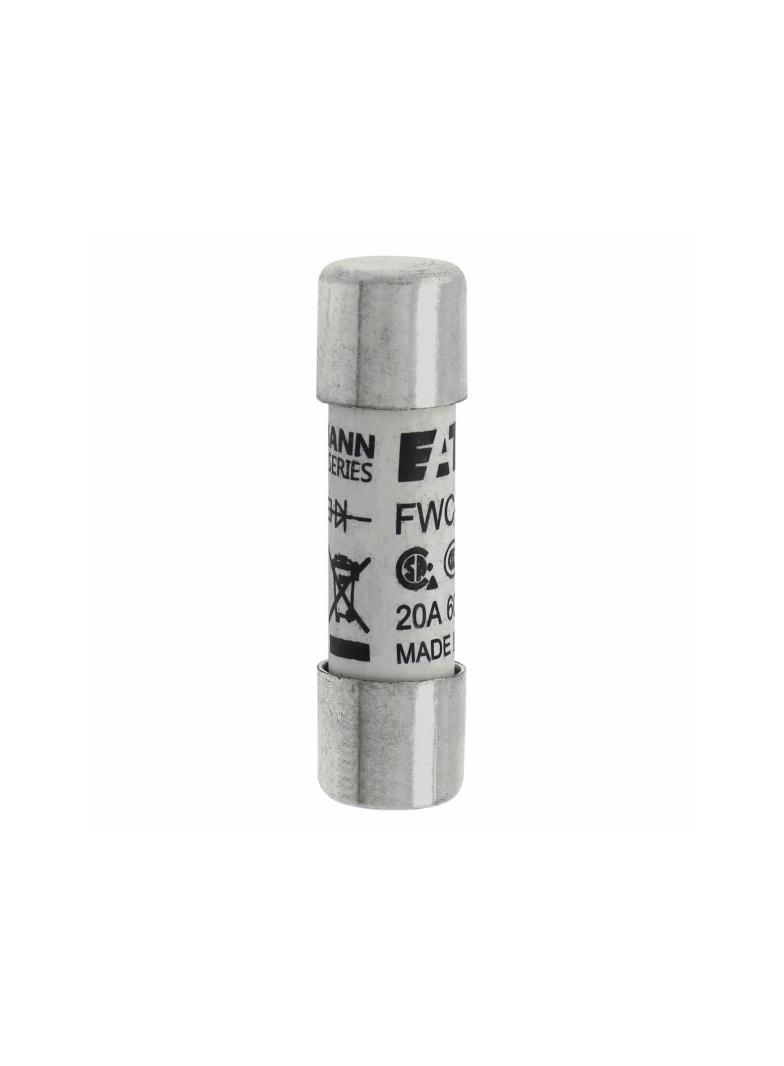 20AMP 600V AC UL FERRULE 10x38MM FUSE Wkładka szybka 20A AC 600V 10x38 mm aR UL FWC-20A10F EATON