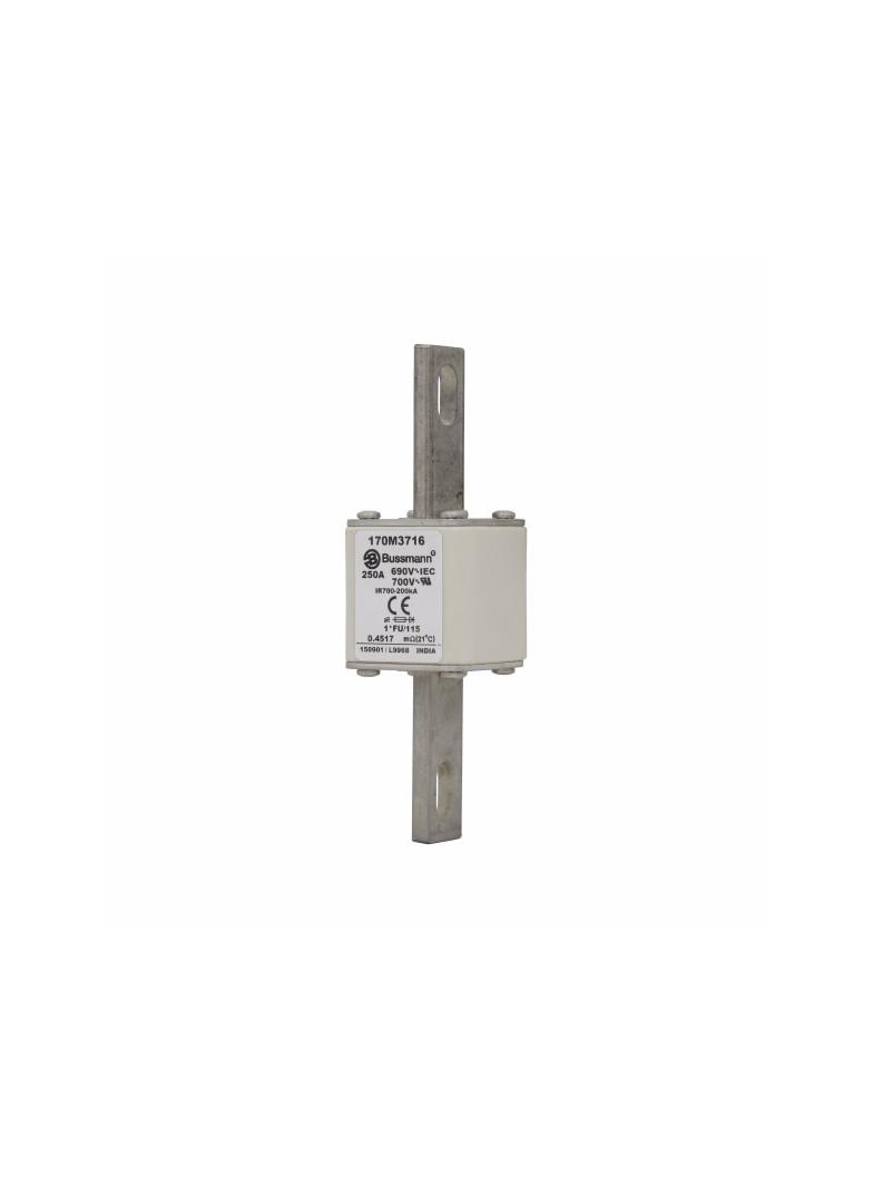 FUSE 250A 690V 1*FU/115 AR UC Wkładka szybka 250A AC 690V rozmiar 1 45x45x148 mm aR, 170M3716 EATON