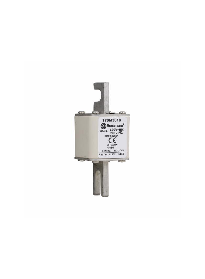 350A 690V 1*/80 aR INDICATOR FUSE Wkładka szybka 350A AC 690V compact DIN 1 45x45x104 mm, 170M3018 E