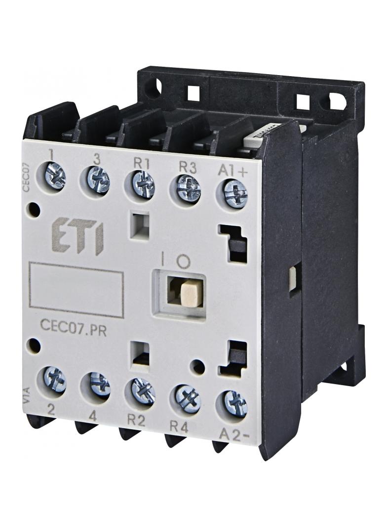 Stycznik silnikowy miniaturowy CEC07.PR 24V-DC 004641214 ETI