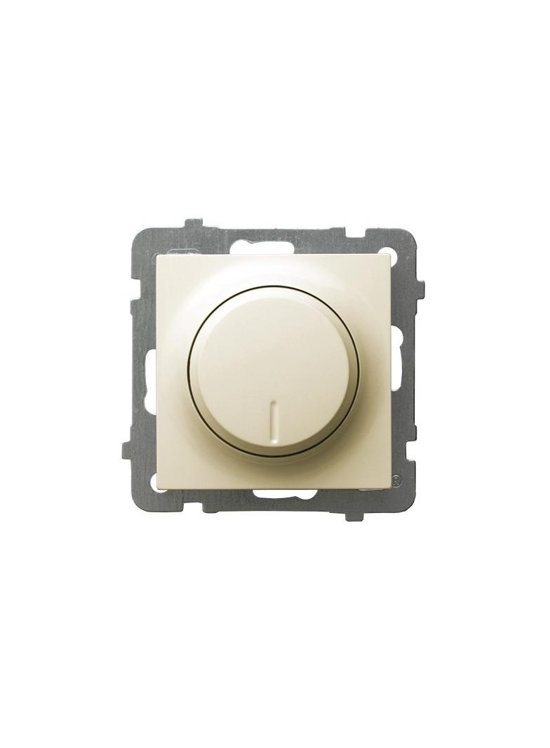 AS Ściemniacz uniwersalny do obciążenia żarowego, halogenowego oraz LED - kolor ecru