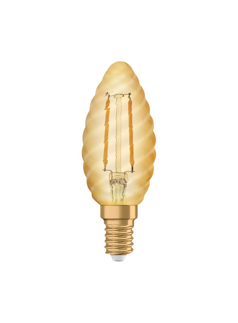 Lampa LED Vintage 1906 CL BW Filament szkło przezroczyste GOLD 12 non-dim 1,5W 824 E14