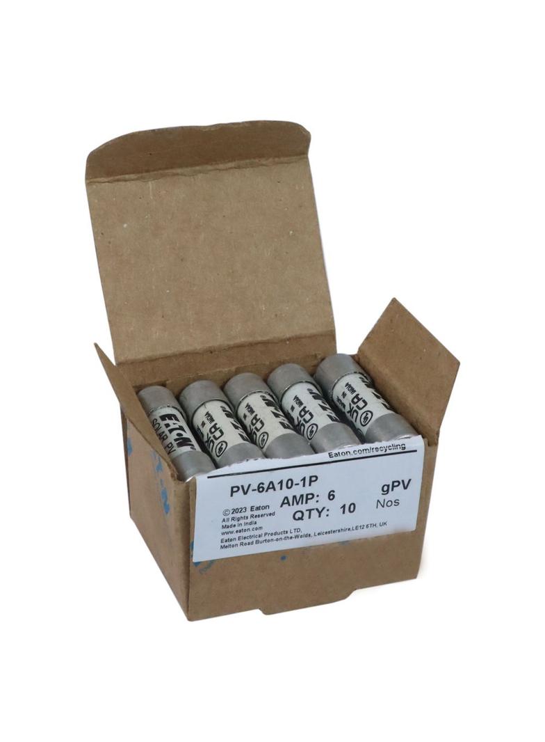 PV-6A10-1P Wkładka PV cylindryczna 6A 1000V DC PCB-1 10x38MM PV-6A10-1P EATON