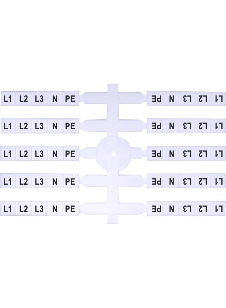 Oznacznik elastyczny (40 x 5szt.) EO3 L1,L2,L3,N,PE 003901816 ETI