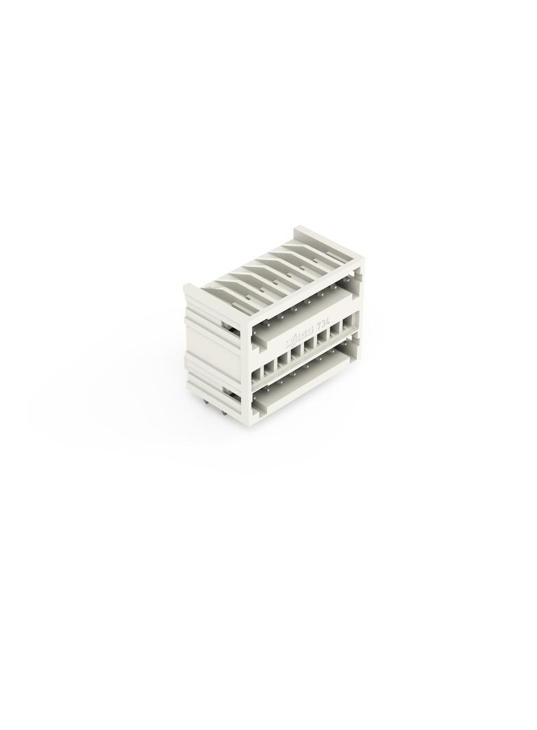 MCS-MINI dwupiętrowy wtyk 2 x 8 bieg. j-szary raster 3,5 mm /50szt./ WAGO