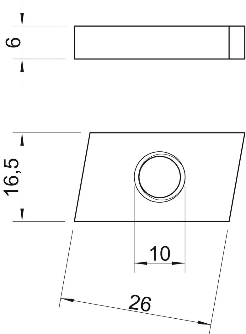 ACMSN M10 ZL Nakrętka ślizgowa