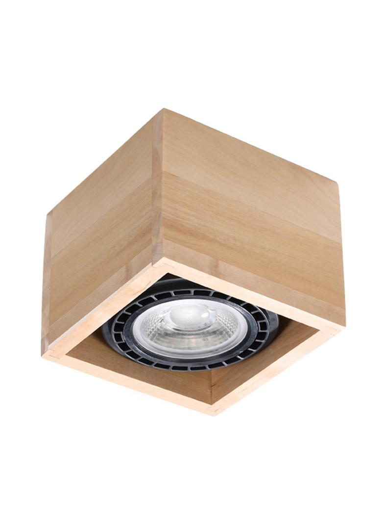 Sollux Plafon QUATRO 1 naturalne drewno SL.0915
