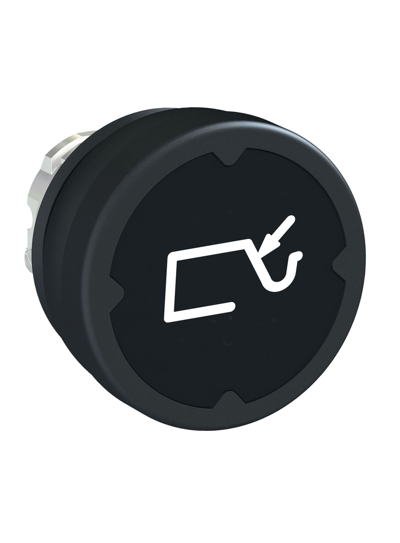 Harmony XB4 Przycisk płaski do pracy w trudnych warunkach O22 czarny okrągły metalowy ZB4BC28010