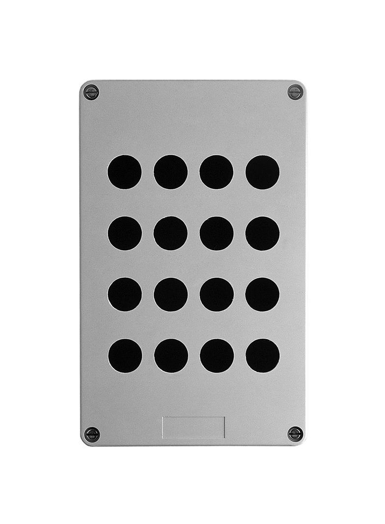 Harmony XAPS Pusta kaseta sterująca 16 otworów w 4 kolumnach fi22 0 151x241mm plastikowa XAPA3116 SC