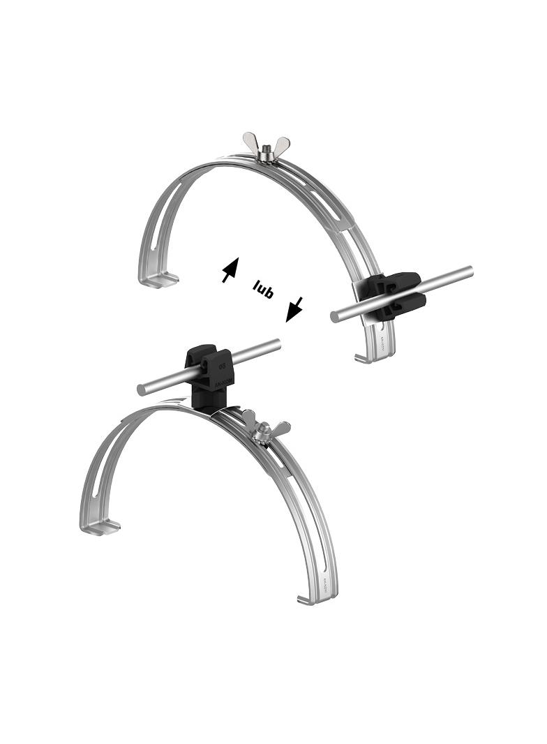 AN-15P/OH/C-N Uchwyt gąsior.rozsuw.Z-zatrz. H=3,5cm /OH/ czarny