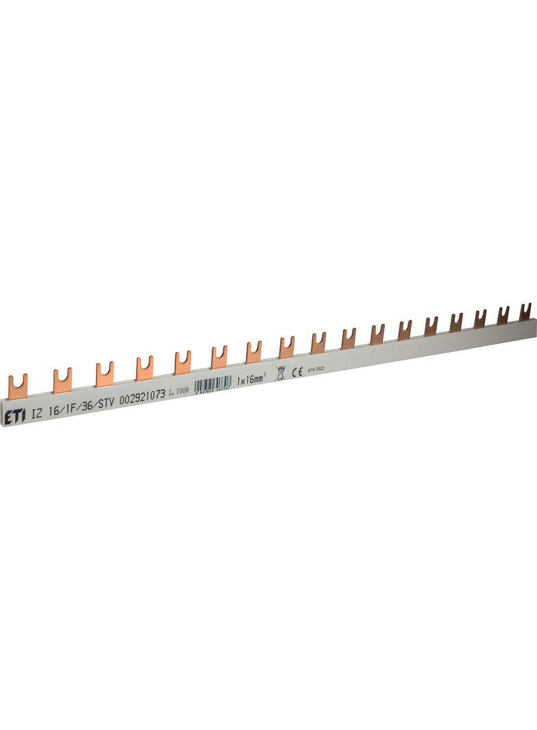Szyna łączeniowa widełkowa 1P 100A 16mm2 (36 mod.) IZ16/1F/36/SVT 002921073 ETI
