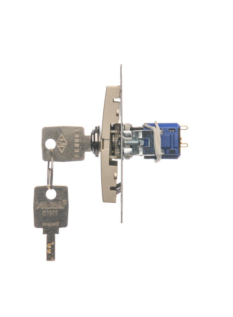 SIMON 54 WMDL-0K01Px-044 Łącznik na kluczyk chwilowy – przycisk (moduł) 2 pozycyjny „0-I” styk N/O,