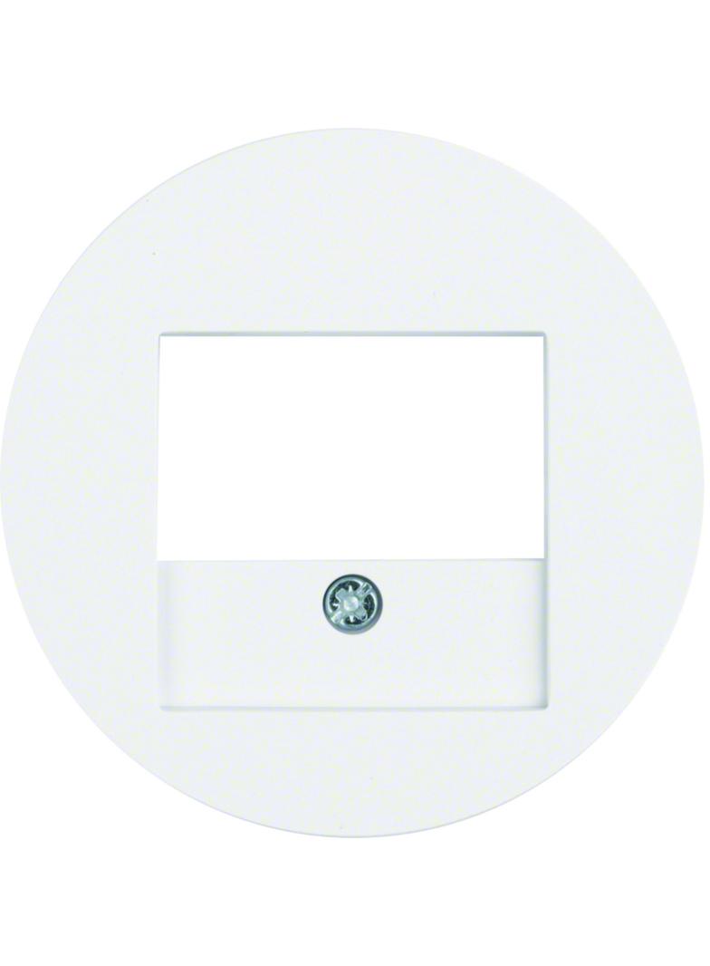 BERKER R.x Płytka czołowa do gniazda głośnikowego i gniazda ładowania USB biały połysk 10382089 HAGE
