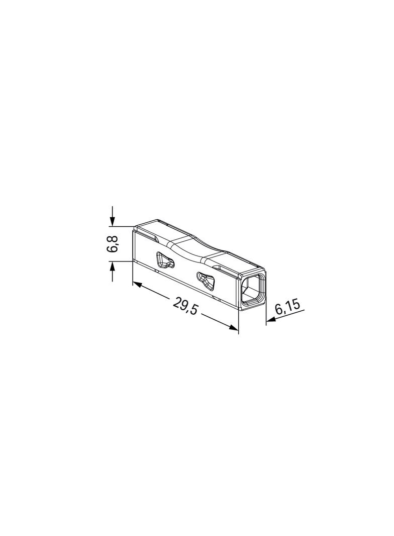 Szybkozłączka przelotowa miniaturowa 2x0,75‑4mm2 Inline 2773‑2401 /100szt./ WAGO